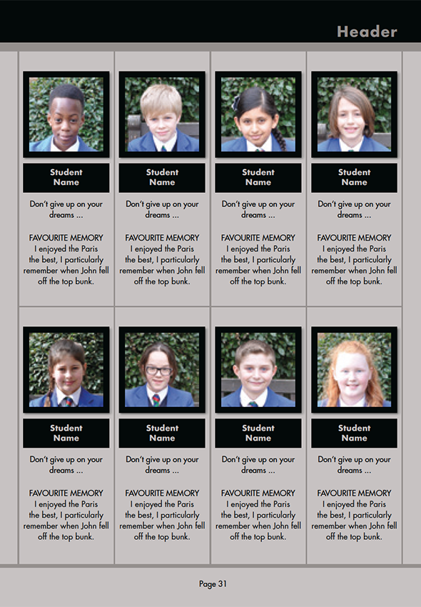 Triple - Cool Grey + Warm Grey - Black School Yearbook